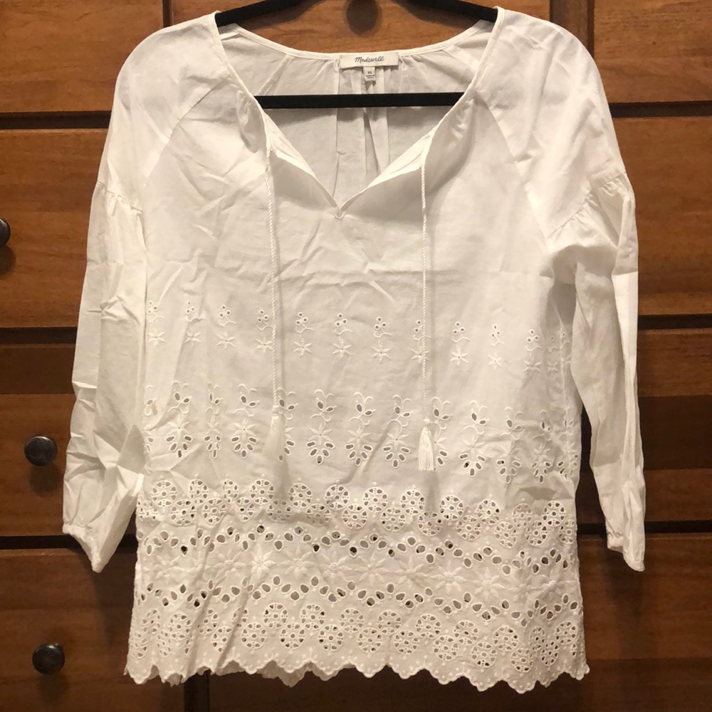 White summer long sleeve